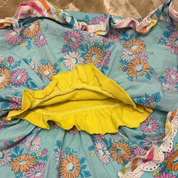 Colorful Floral Kids Dress - Picture 3 of 3